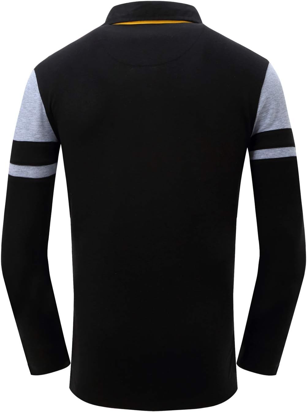 Men's Long Sleeve Premium Embroidered Classic Golf Polo Shirts Cottom Warm Polo T Shirt - Image 3