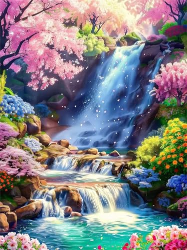 Puzzle 300 Piezas Adultos Cascada Natural, Rompecabezas Adultos 300 Piezas, Puzzle Imposible, Juego Educativo Fomenta la Creatividad, Rompecabezas Desafiante Noches de Juegos 40x28cm