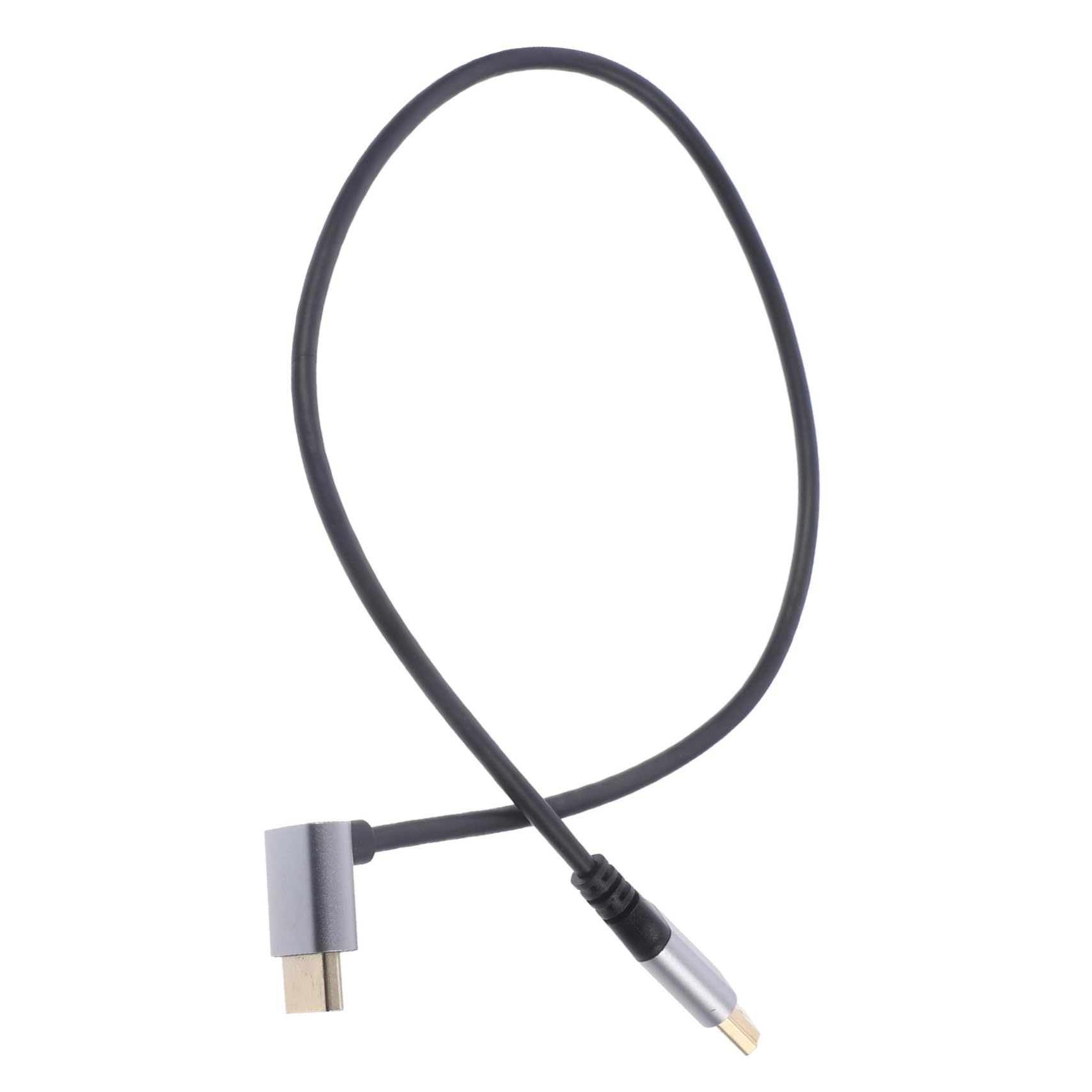 SEWACC 0.5m Male to Male Video Cable Angled Connector for Computer Projector High-Speed Slim Design for Tight Spaces Connection