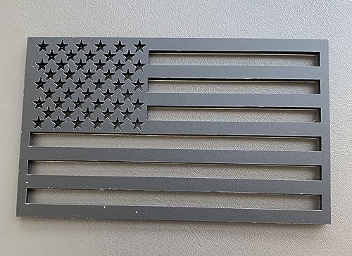 Image of 2Pcs Metal US America Flag Car Decal Stickers,Hollow Out US Flag Decal for Cars Trucks SUV Boats Bumper Window Fender Patriotic Badges