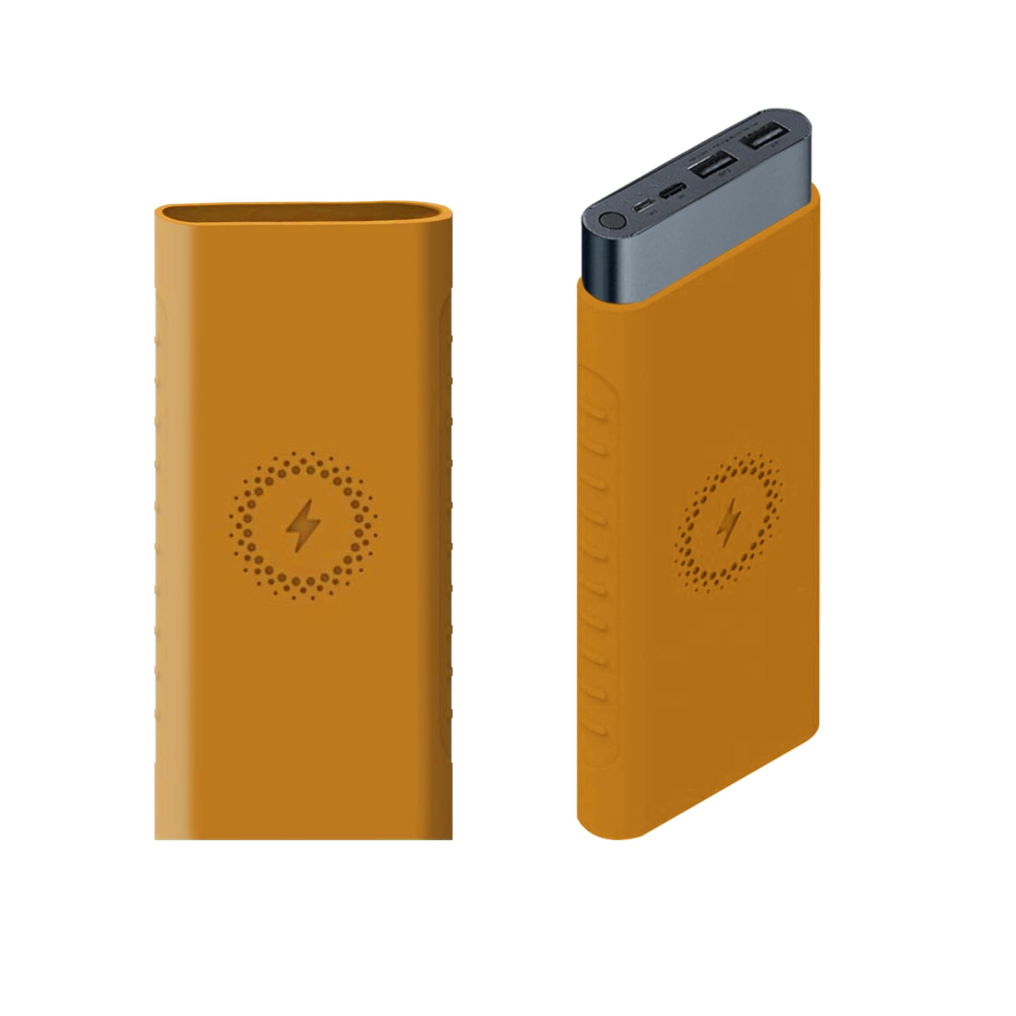 GadgetBite Silicone case for Xiaomi, 10000mAh Power Bank, for Xiaomi mi[Power Bank NOT Included]-Orange