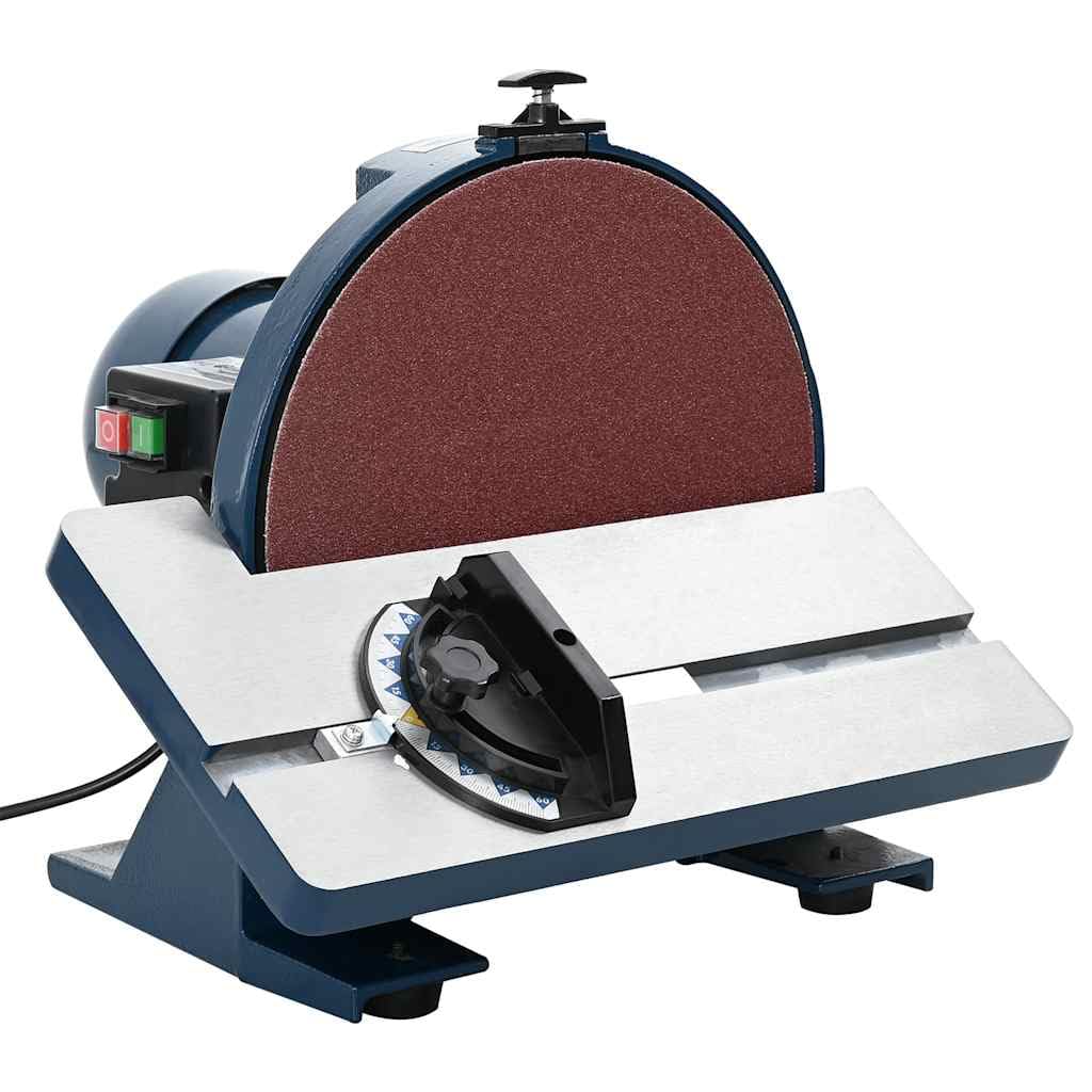 Tellerschleifer 800 W, 305 mm Schleifscheibe, Elektrische Schleifmaschine mit neigbarem Arbeitstisch und Gehrungslehre für präzise Holzbearbeitung