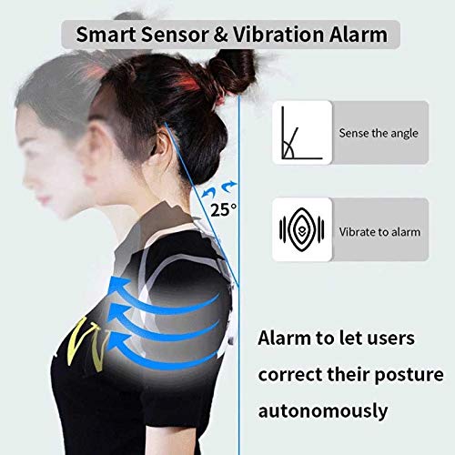 Correction de posture intelligente réglable blanc pour dos et clavicule