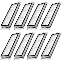 Replacement Filters Parts, Compatible with Roborock S6 MaxV/Pure, S6, S5, S5 Max, S4 Max, S4, E5, E4, E20, E25, E35, Robot Vacuums, 8-Pack.