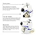TAILONZ 4pc Pneumatic 1/4 Inch Air Tool Swivel Fitting 360 Degree Swivel Hose Connector Industrial Portable Air Tool Adapter
