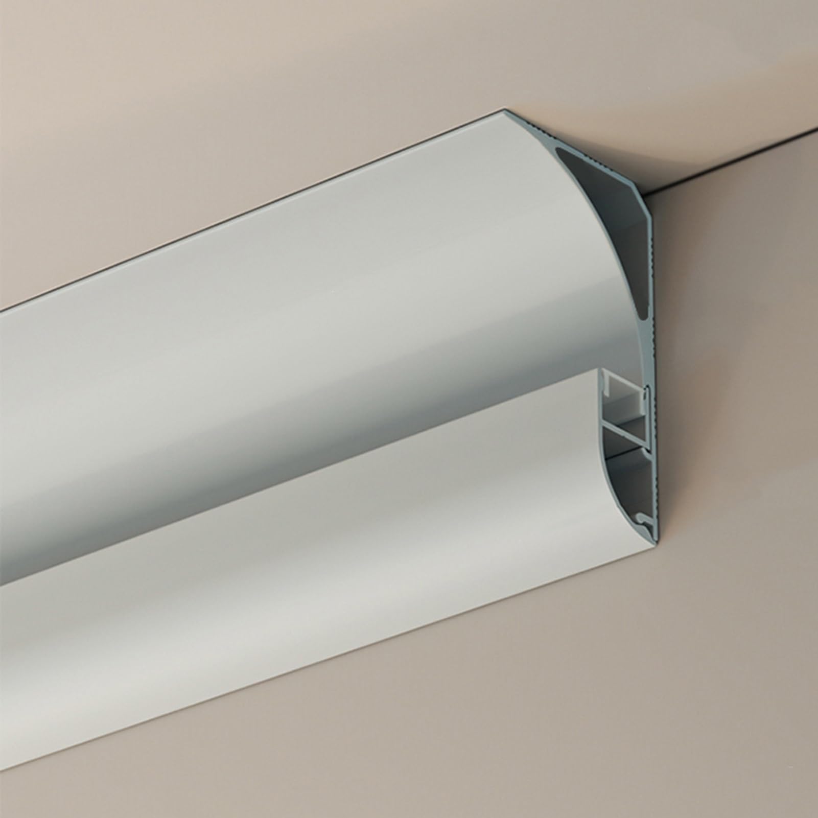 Listwa sufitowa LED do oświetlenia pośredniego, zestaw 6 aluminiowych kanałów do dekoracji wnętrz, liniowa osłona świetlna do salonu, biura i szafek