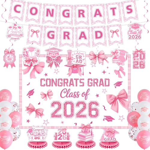 Eaasty 2026 ���ƃf�R���[�V���� �s���N�̃��{�� ���Ɛ��̃N���X �o�i�[ 2026�N�N���X �w�i �n�j�J�� �Z���^�[�v���C�X �o���[���X�g���[�}�[�L�b�g �s���N ���ƃp�[�e�B�[�p�i