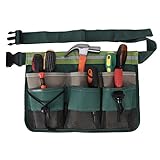 【Anwendung】 Mit verstellbarem Gürtel kann die Werkzeugbeutel ganz einfach direkt an die Taille gebunden weuden für Haushalt, Gartenarbeit, Elektriker, Zimmerei, Bauarbeiter, Mechaniker, usw.