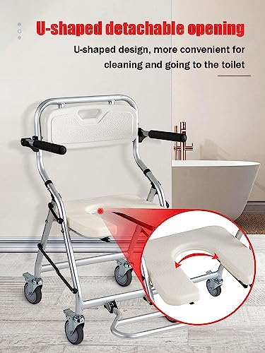 Tabouret de douche en alliage d'aluminium médical haut de gamme