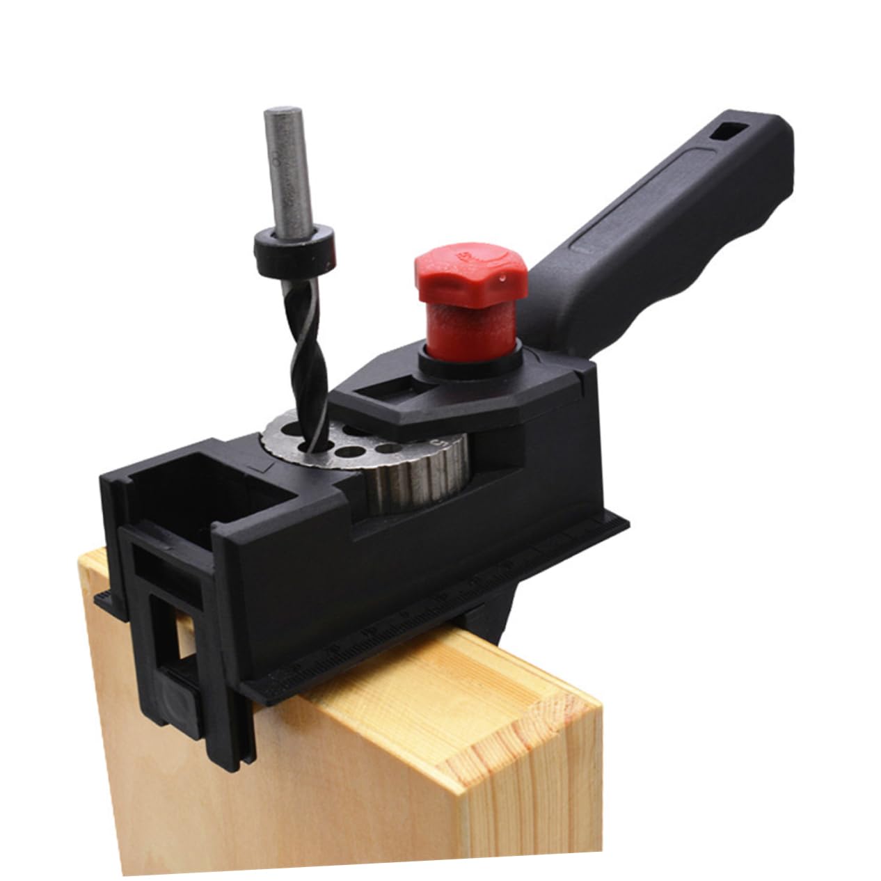 38Pcs Black Woodworking Hole Locator Durable Furniture Punch Tool for Accurate Drilling Joint Making High Strength Easy to Use for DIY Wood Projects