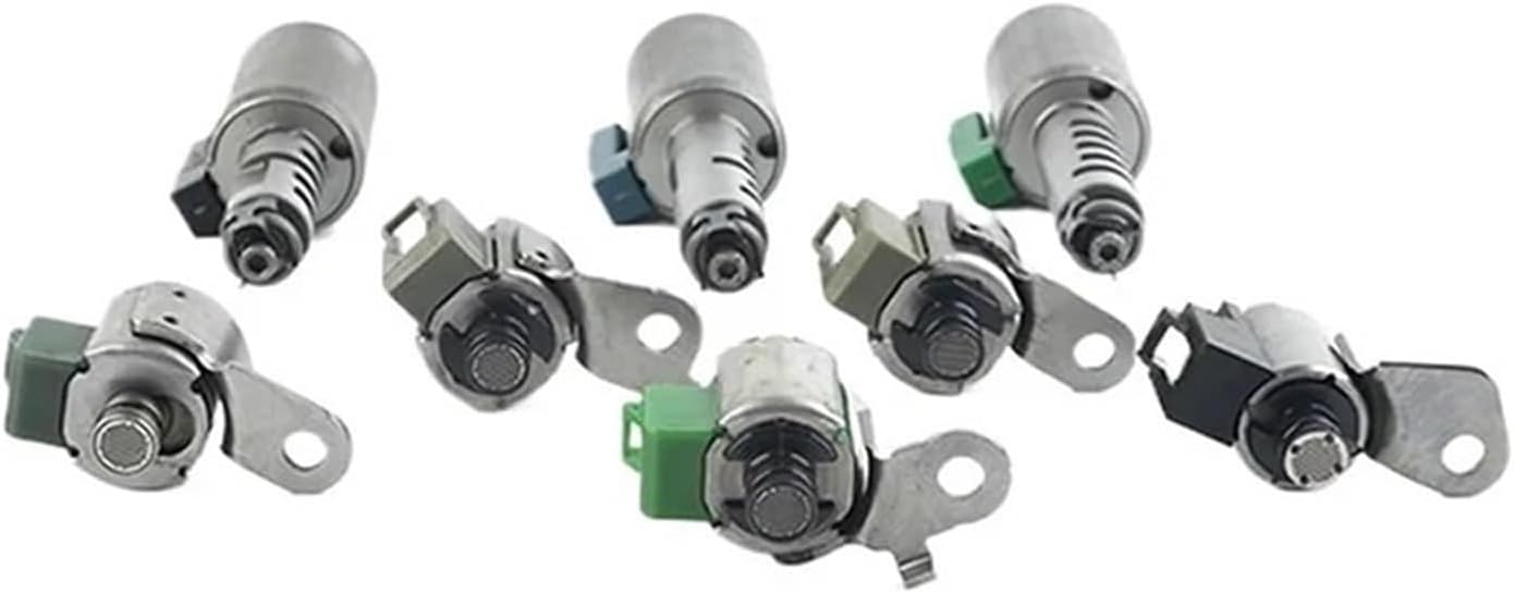 8PCS AW55-51 AF33RE5F22A AW55-51SN Complete Transmission Valve Body Solenoids Compatible For Saab Volvo Satun Chevrolet