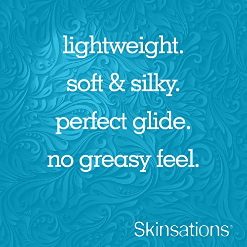 Skinsations - Natural Massage & Body Oil - Unscented 8Oz | Relaxing, Sore Muscle Aromatherapy, Edible Sweet Almond Blend With Fractionated Coconut, Grapeseed & Jojoba Oils, Soothes Dry, Sensitive Skin #TOP3