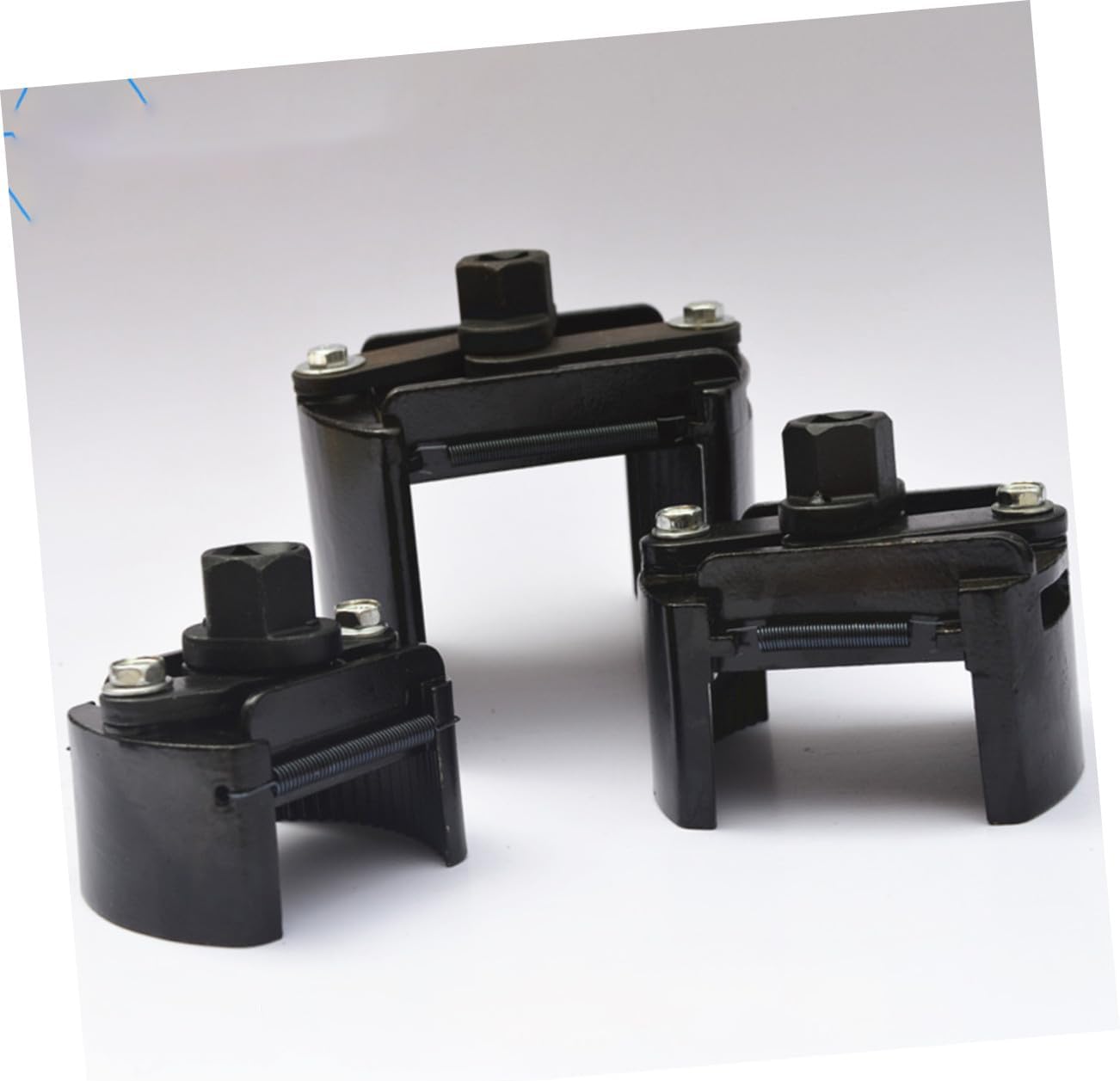 Adjustable Two-jaw Filter Steel Wrench Oil Filter Removal Tool with Drive for Engine Motorcycle Bicycle Garage Maintenance