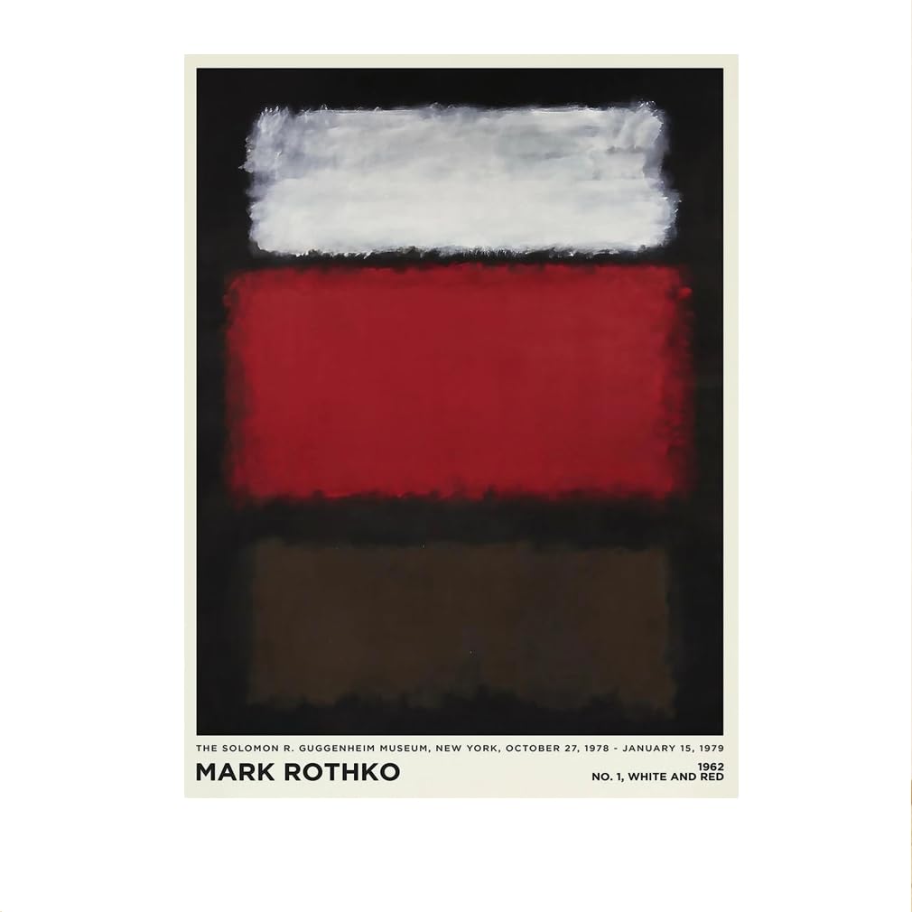 Impression Mark Rothko affiche colorée vintage pour grand salon