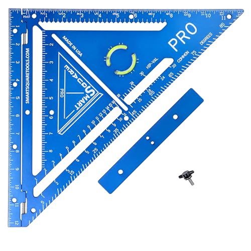 SmartSquare Pro 12' Advanced Carpenter Square - Jig Block - Accurate Flatwork - Framing Square