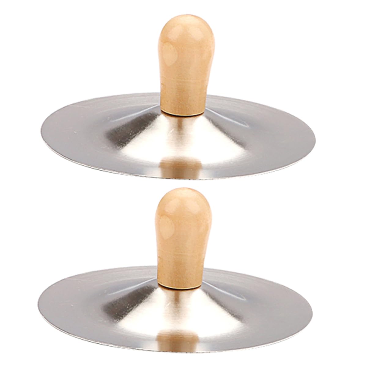 Sosoport Dance Accessories 2 Pack Metal Finger Cymbals for Boys and Girls for Parties