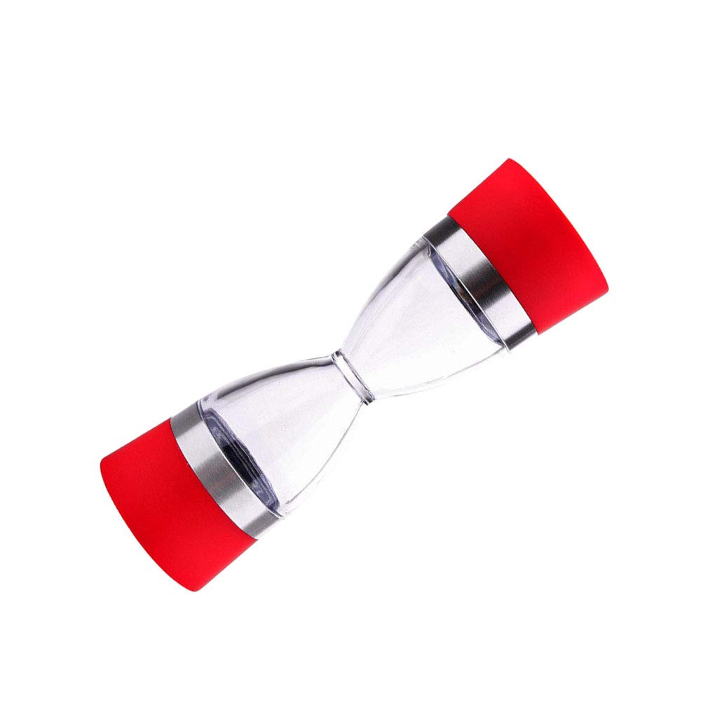 Macinasale E Macinapepe 2 In 1 In Vetro – Meccanismo In Ceramica Regolabile – Forma A Clessidra 18 Cm - 3
