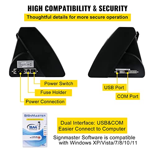 Vevor Vinyl Cutter Plotter Machine 14” Signmaster Software Sign Making Machine 375Mm Paper Feed Vinyl Cutter Plotter With Stand (14” 375Mm) #TOP4