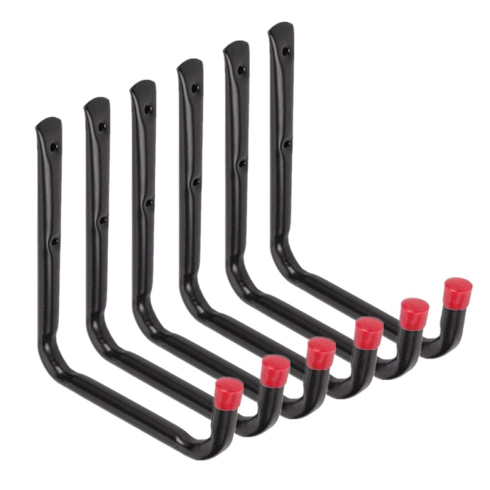 Ganci per appendere grandi carichi pesanti, 6 pezzi, per garage, scala per bici, staffe montate a parete, durevoli, 14 cm