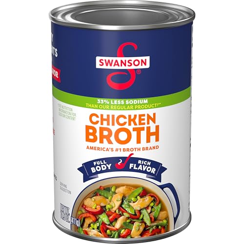 SWANSON S - SWANSON S 33 % de bouillon de poulet en moins de sodium, boîte de 411,1 g