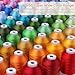 New brothread Embroidery Machine Thread Mega Kit 150 Colors Compatible with Brother & Janome Polyester Embroidery Thread 40WT 1000M/1100YD Each Spool for Home-Used & Commercial Embroidery Machines