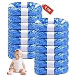 14er-Pack Nappy Bin Refills, vacvad 6.5m Diaper Bin Pail Disposal Bags, Nappy Bin Liners Replacement Strong Seal & Tear Resistance, Compatible with Most Nappy Disposal Systems (Blue)