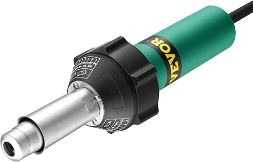 Miniatura 9 de VEVOR pistola de aire caliente para soldar plástico, pistola de aire caliente de 1600 W, pistola de soldadura de PVC TPO de vinilo con temperatura