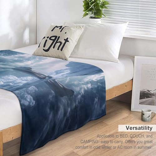 Couverture polar ours douce et moelleuse 130x180cm pour canapé - 7