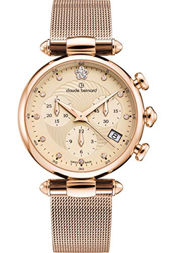 Montre analogique Claude Bernard femme résout le dilemme du style beige rosé
