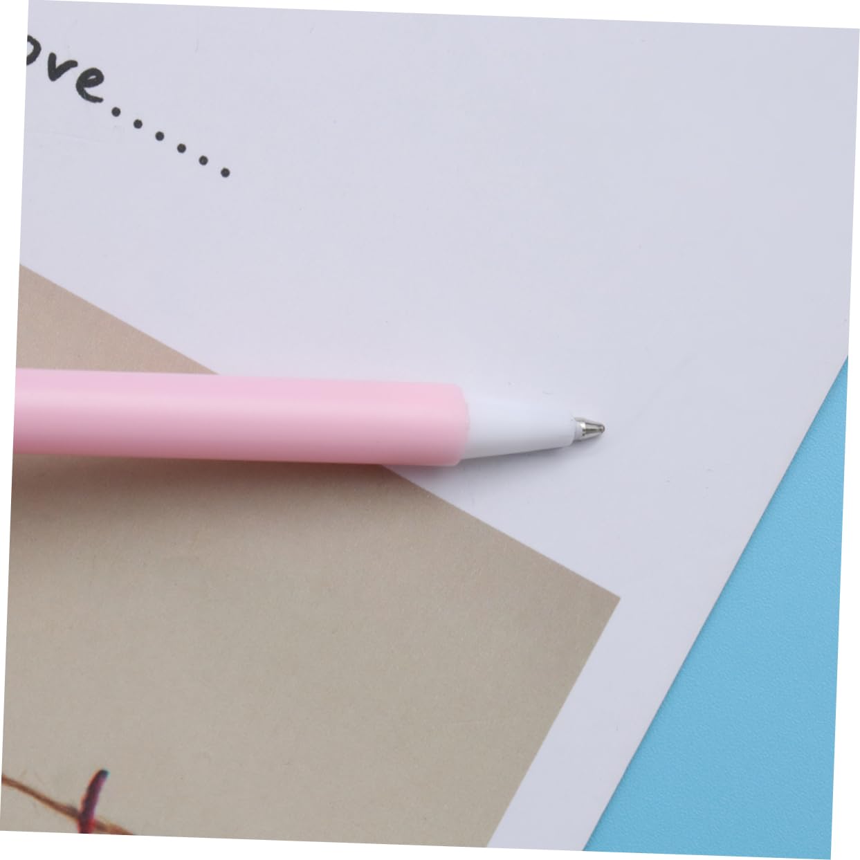 Stylos à Bille Multicolores 12pcs, Pp et Tissu, Pointe Fine