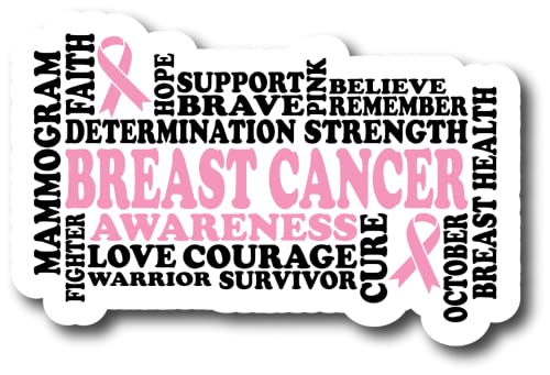 Breast Cancer Awareness Month | Great Gift Idea|Single |5 Inch Magnet | Made In The Usa | Car Auto Tool Box Refrigeratormagnet | Fbmmag11712 #TOP24