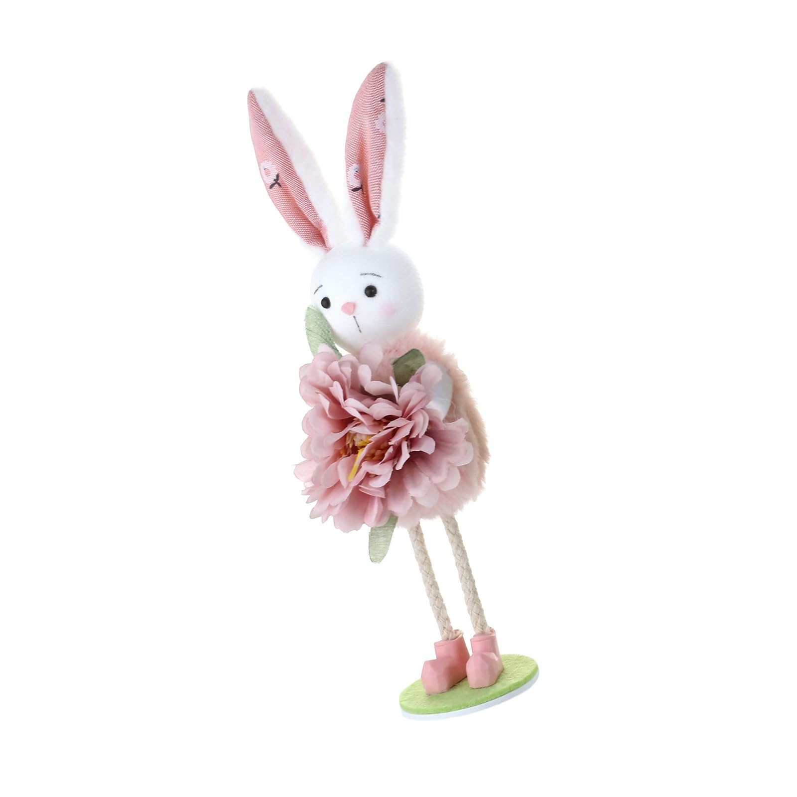 Cazstyk A Hare Ornament Waterproof Fabric Hare Figurine For Tabletop Mantels Children Room Festival Celebration Easter Figurine