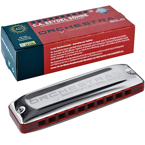 Harmonica Orchestre S Blues Harmonica Diatonique 10 Trous Seydel Session Acier Solo Harpe Clé C Couvercle En Acier… - Les Beatles, Paul McCartney, John Lennon, RIngo Starr, George Harrison Harmonica Orchestre S Blues Harmonica Diatonique 10 Trous Seydel Session Acier Solo Harpe Clé C Couvercle En Acier… – Image 4