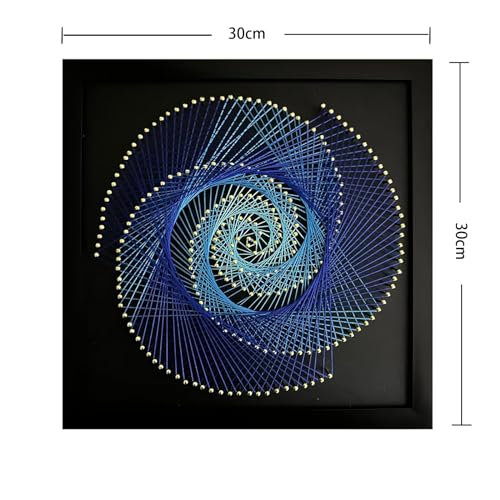 Image of THOUDONER DIY 3D String Art Crafts Kit for Adults Beginner Unique Gift-Wall Decor Supplies(11.8inch*11.8inch).
