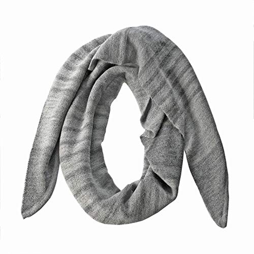 Lightweight-100-Baby-Alpaca-Knit-Scarf-Natural-Fiber-Wrap-for-Women-Gray