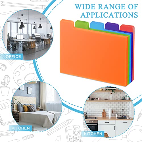 Himomo 52 Pcs Index Card Guide & Alphabet Sticker Set Index Cards 3X5 Inch, Flash Cards Dividers Self Adhesive Number Stickers Colorful Index Cards For Studying Office Business Classroom Products #TOP6