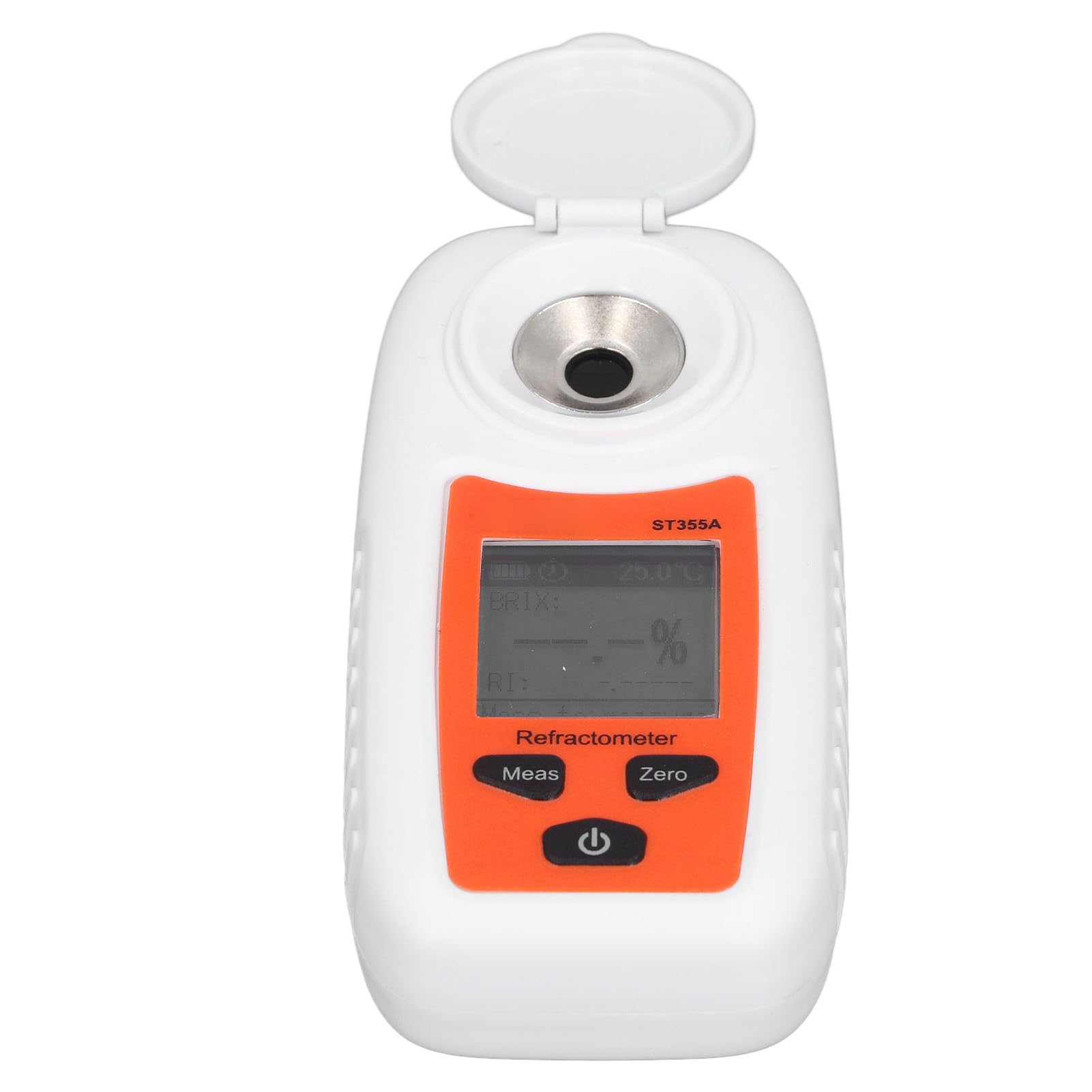 Jeffergarden Medidor de Azúcar, Probador de Dulzura de Jugo de Frutas Portátil Digital de Mano 0-55% Rango de Prueba Herramienta Analizador Analizador Medición del índice de Refracción Alto