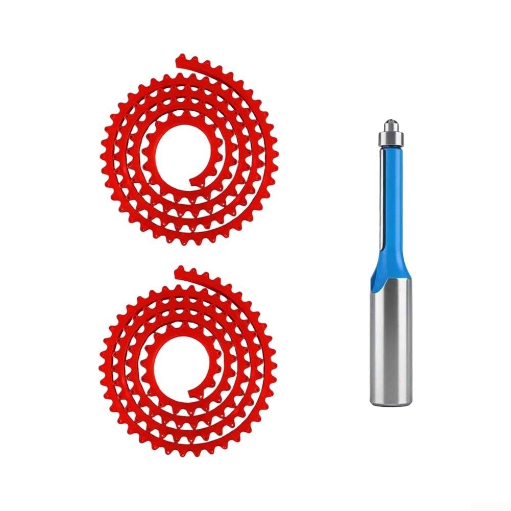 Medidor de para contornos Flexible 1M Goma Medidor de para contornos(2 * 2M+Router Bit)