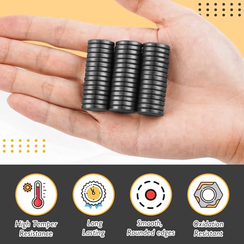 image for FINDMAG 500Pcs Strong Ceramic Magnets with Adhesive Backing, Button Ma