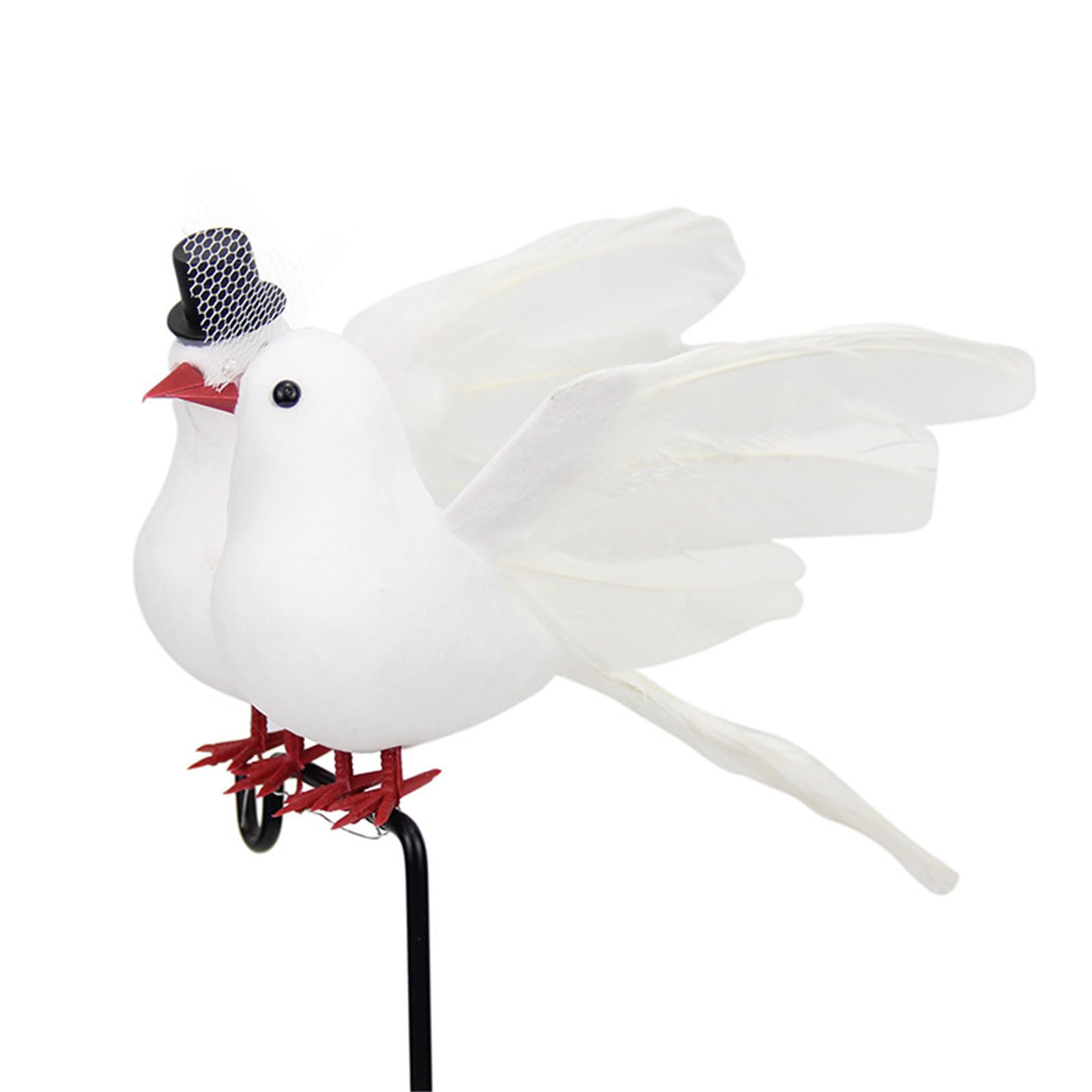 NUEAYMS 2Pcs Artificial Foam Matching Birds Wedding Decoration for Anniversary Celebration Reception Arrangement Retail Display Wedding Ceremony Decoration Bird