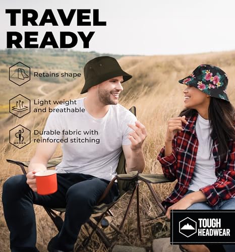 Image of Summer Bucket Hat for Women - Fisherman Hat - Beach Bucket Hats for Men - Women's Summer Hat - Bucket Sun Hats for Protection