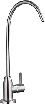 Stainless Steel Brushed Filter Faucet, Drinking Water Faucet, Kitchen Sink Faucet Lead-Free fit Kitchen bar Drinking Water Sparkling Chiller Purifier System