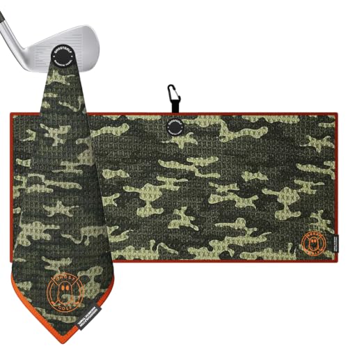Ghost Golf Magnetic Towel (Caddie) - Ultra-Absorbent Microfiber Golf Towel