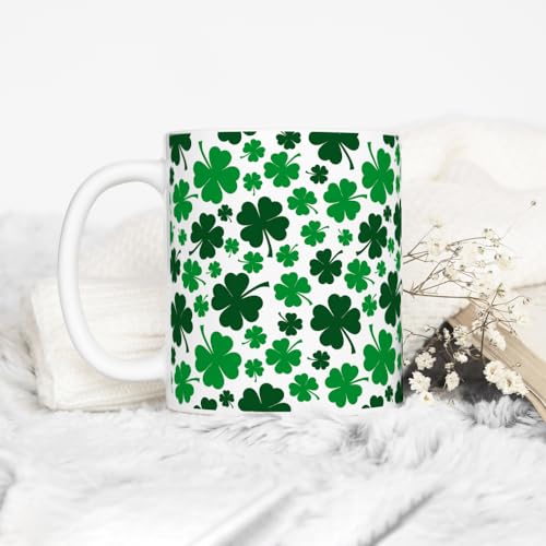 Taza de café con trébol de cuatro hojas Loftipop 11oz miniatura 3