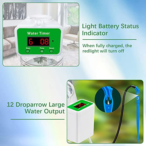 Système D'arrosage Automatique Pour Plantes D'intérieur - Kit 10 Plantes, Minuterie Programmable, Débit Réglable
