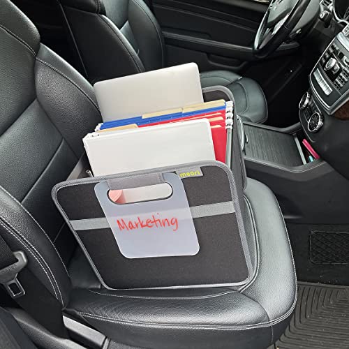 Meori Portable Hanging File Box Collapsible Organize Folders Office-To-Go Wfh Lava Black #TOP6