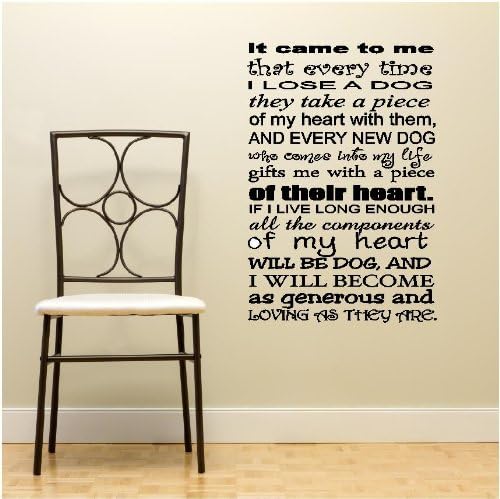 Miniatura 2 de Llegó a mí que cada vez que pierdo a un perro se llevan un pedazo de mi corazón con ellos, y cada nuevo perro que viene a mi vida me regala un