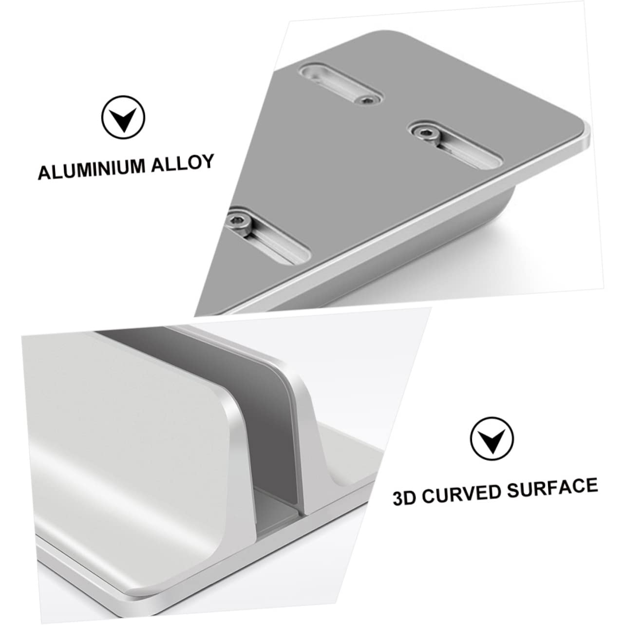 1pezzi Supporto Laptop Verticale Regolabile Di Organizer Da Scrivania Elegante e Funzionale Per Laptop e Libri Ottimizza Lo Spazio e Riduce Graffi