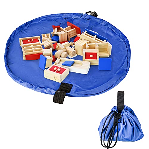 FUQUN 2 stuks speelgoed-opbergmattas - grote ordelijke tas kinderen tapijt draagbare kinderspeelgoed organizer opbergzak…