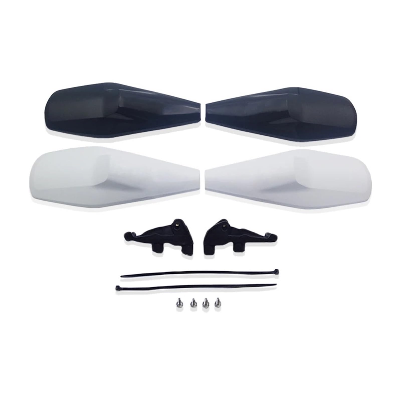 Paramanos Moto Compatible con Husq&Varna Cable de Freno hidráulico Embrague Compatible KAYO FE Motocicleta guardamanos Protector Manillar Protectores Mano Cubre Manetas Moto(Braktec-White)